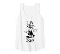 Femme Life's Better in Skates - Citation drôle de Patinage à roulettes Débardeur