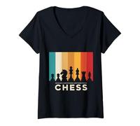 Femme Life's Like Chess But I Have No Idea How This Game Works T-Shirt avec Col en V