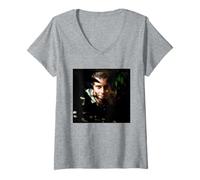 Femme L'île avec Bear Grylls Survival Bushcraft Man Vs Wild T-Shirt avec Col en V