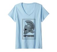 Femme L'Iliade - Mythologie Grecque Homère - Hektor T-Shirt avec Col en V