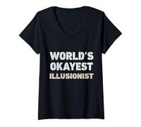 Femme L'illusionniste drôle Le Plus Cool du Monde T-Shirt avec Col en V