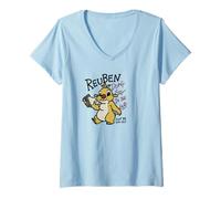 Femme Lilo & Stitch Reuben Don't Stay In The Lab T-Shirt avec Col en V