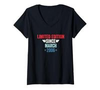 Femme Limited Edition Since March 2006 T-Shirt avec Col en V
