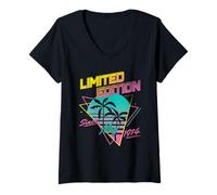 Femme Limited Edition Since May 1974 T-Shirt avec Col en V