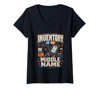 Femme L'inventaire est Mon deuxième prénom T-Shirt avec Col en V
