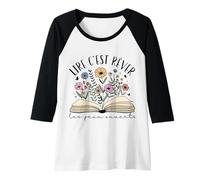 Femme Lire C' Est Rêver Cadeau Livres Motif Floral Lectrice Boho Manche Raglan
