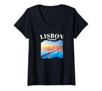 Femme Lisbonne T-Shirt avec Col en V