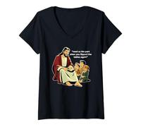 Femme Lisez-Nous la Partie Lorsque Vous retournez à Nouveau Les Tables T-Shirt avec Col en V