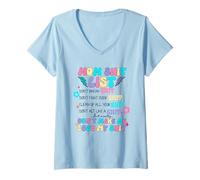 Femme Liste des choses à faire pour maman, ne me faites pas perdre mes affaires 2024 T-Shirt avec Col en V