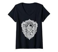 Femme Littérature Anglaise Beowulf T-Shirt avec Col en V