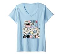 Femme Little Voices Get More Bicycle Lover T-Shirt avec Col en V