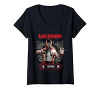 Femme Liu Kang, Produit de Mortal Combat, pour The Shaolin T-Shirt avec Col en V