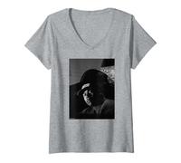 Femme LL Cool J Mama Said Knock You Out Rappeur Michael Grecco T-Shirt avec Col en V