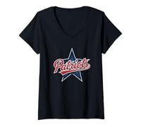 Femme Logo All-Star Patriots T-Shirt avec Col en V