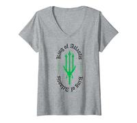 Femme Logo Aquaman du Roi de l'Atlantide T-Shirt avec Col en V