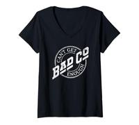 Femme Logo Bad Company Can't Get Enough Circle T-Shirt avec Col en V