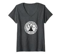 Femme Logo CCC Civilian Conservation Corps rétro Vieilli années 1930 T-Shirt avec Col en V