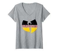 Femme Logo du Clan WU-Tang - Drapeau de l'Allemagne T-Shirt avec Col en V