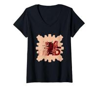 Femme Logo du Film Evil Dead Horror 2013 Halloween T-Shirt avec Col en V