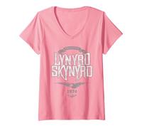 Femme Logo Freebird rétro Lynyrd Skynyrd 1974 Southern 70's, Cadeaux T-Shirt avec Col en V