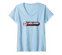 Femme Logo Lake Louise - Lake Louise Alberta Canada T-Shirt avec Col en V