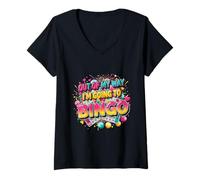 Femme Loin de Mon Chemin, Je deviens Une joueuse de Bingo drôle, Maman, Grand-mère, Femmes T-Shirt avec Col en V