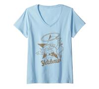 Femme Looney Tunes Yosemite Same Yeehaw T-Shirt avec Col en V