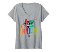 Femme Los Fridos x FridaTM - Singe Fulang T-Shirt avec Col en V
