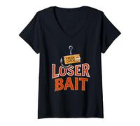 Femme Loser Bait Rencontres drôles T-Shirt avec Col en V
