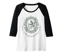 Femme Lost Girl Livre de Lecture Victorien littérature Baroque Manche Raglan