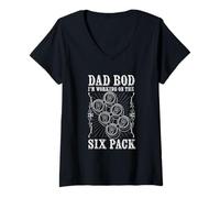 Femme Lot de 6 Papas T-Shirt avec Col en V