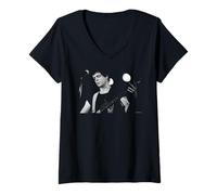 Femme Lou Reed Perorming Live Boston 1980 par Michael Grecco T-Shirt avec Col en V