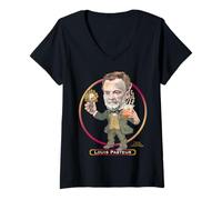 Femme Louis Pasteur, biologiste français, microbiologiste, chimiste T-Shirt avec Col en V