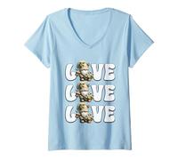 Femme Love Gardening Must Haves Women And Men Cute Summer Gnome T-Shirt avec Col en V