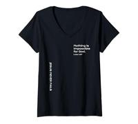 Femme Luc 1:37, Nothing is Impossible for God, Hope, Christian T-Shirt avec Col en V