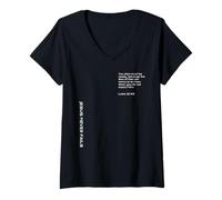 Femme Luc 12 Verse 40, Force to Encourage You in Hard Times T-Shirt avec Col en V