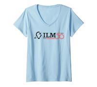 Femme Lucasfilm ILM 50th Anniversary Industrial Light & Magic Logo T-Shirt avec Col en V