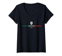 Femme lucha libre mexico flag iconique pro lutte masque homme femme T-Shirt avec Col en V