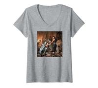 Femme Lucy Lawless et Kevin Smith, la Princesse guerrière Xena T-Shirt avec Col en V