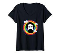Femme Lula 2022 Président du Brésil Vintage Lula Amour Love T-Shirt avec Col en V