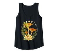 Femme Luna Moth et Champignon Phases de Lune, Goblincore, Cottagecore Débardeur