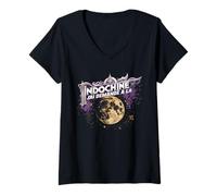 Femme Lune Mysterieuse D'indochine Homme Femme Enfant T-Shirt avec Col en V