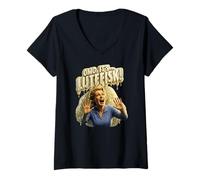 Femme Lutefisk Horror OMG C'est du Poisson alcalin! T-Shirt avec Col en V