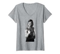 Femme Lutteur Roddy Piper Acteur They Live par Michael Grecco T-Shirt avec Col en V