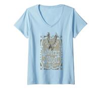 Femme Lynyrd Skynyrd Vintage Eagle LA 1973 Rock Concert Cadeaux T-Shirt avec Col en V
