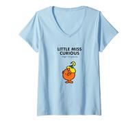 Femme M. Men Little Miss Curious T-Shirt avec Col en V