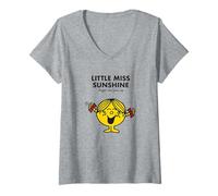 Femme M. Men Little Miss Sunshine T-Shirt avec Col en V