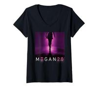 Femme M3GAN 2.0 Incoming Threat T-Shirt avec Col en V