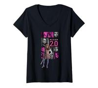 Femme M3GAN 2.0 Killer Collage T-Shirt avec Col en V