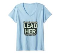 Femme Ma Mission : Diriger Ses Paroles sur Le Mariage dans Les Écritures chrétiennes T-Shirt avec Col en V